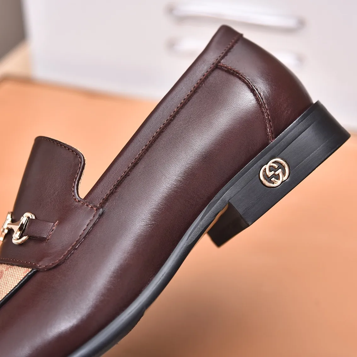 Men's shoes💰480📛📛Original (water-dyed cow lining) Gucci GUCCI official website formal shoes🌀 Italian🇮🇹imported cowhide➕top imported water-dyed cowhide lining💋Finely handmade original bottom, the real thing looks better when photographed in person Standard size 38-44
